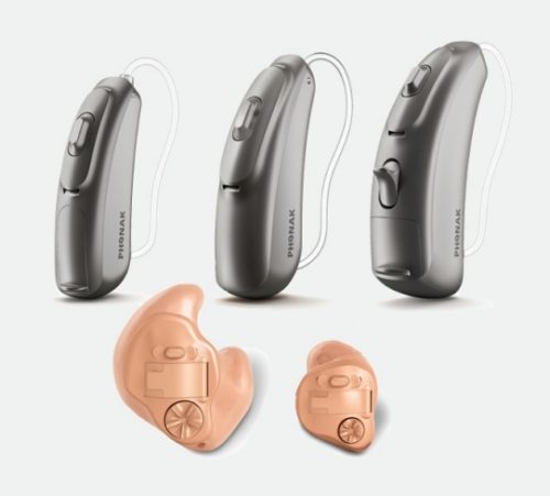 フォナックのクロス補聴器（耳掛け型、耳あな型）